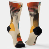 Hintergrund von Kreisen und Punktmustern Socken (Gewinkelt)