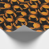 Hintergrund von Orange Crab Geschenkpapier (Ecke)