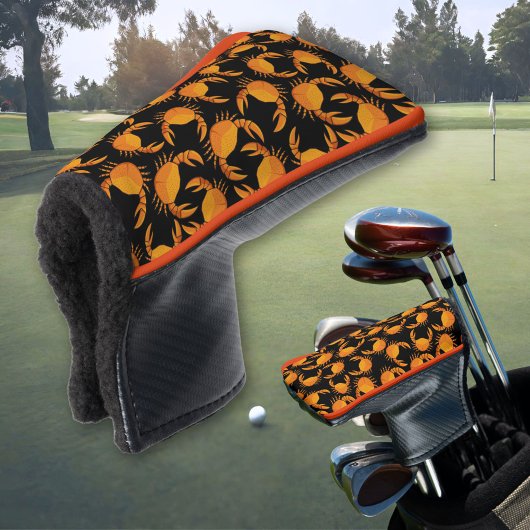 Hintergrund von Orange Crab Golf Headcover
