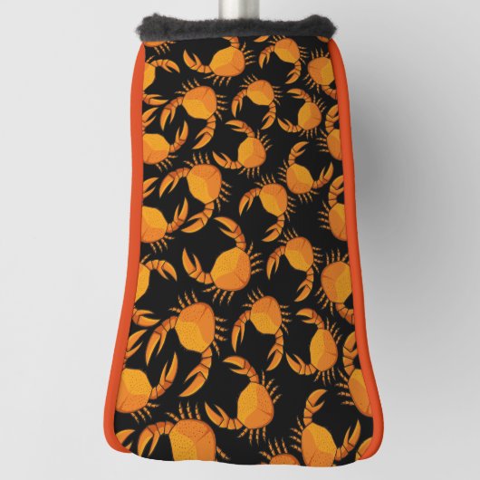 Hintergrund von Orange Crab Golf Headcover (Rotieren 90)