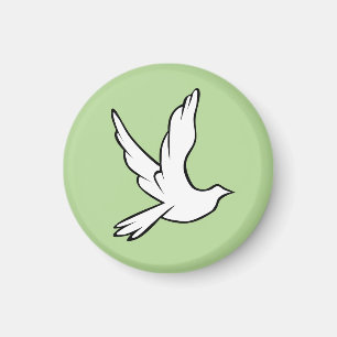 Hintergrund von Peace Dove Green Magnet