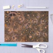 Hintergrund von Steampunkgears Seidenpapier (Handwerk)