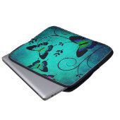 Hintergrund von Texturschmetterlingen Laptopschutzhülle (Vorne Knopf)