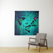 Hintergrund von Texturschmetterlingen Wandteppich (Beispiel (Horizontal))