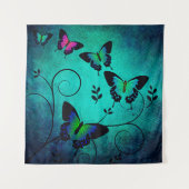 Hintergrund von Texturschmetterlingen Wandteppich (Vorderseite)