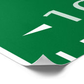 Hintergrund von Touchdowns oder Tutus-Gender-Enthü Poster (Ecke)