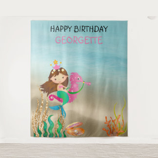 Hintergrund-Wandteppiche für das Mermaid-Foto Wandteppich