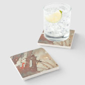 Hintergrund Wasserfarbe 5 Steinuntersetzer (Seitenansicht)
