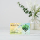 Hintergrund Wasserfarbe | Baumtheorie Visitenkarte (Stehend Vorderseite)