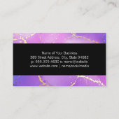 Hintergrund Wasserfarbe Frauen Schönheitslogo Visitenkarte (Rückseite)