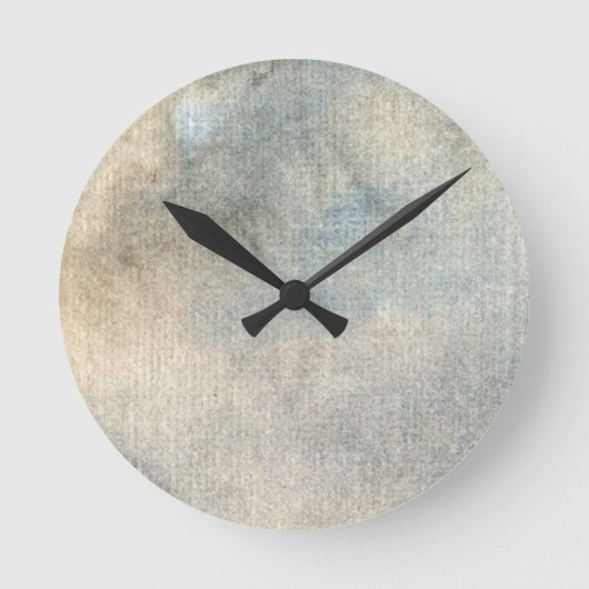 Hintergrund-Wasserfarbe Runde Wanduhr (Vorderseite)