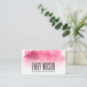 Hintergrund Wasserfarbe Visitenkarte (Stehend Vorderseite)