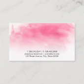 Hintergrund Wasserfarbe Visitenkarte (Rückseite)