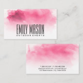 Hintergrund Wasserfarbe Visitenkarte (Vorne/Hinten)