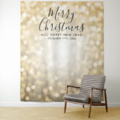 Hintergrund-Weihnachtsfeiertags-GoldBokeh Lichter Wandteppich (Beispiel)