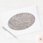 Hintergrund: weißer grauer Teppichboden Ovaler Aufkleber (Umschlag)