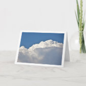 Hintergrund weißer Wolken Karte (Vorderseite)