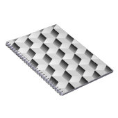 Hintergrund Würfel isometrisch Notizblock (Rechte Seite)