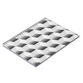 Hintergrund Würfel isometrisch Notizblock (Linke Seite)