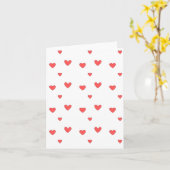 Hintergrund Zeichnend rote Herzen Karte (Gelbe Blume)