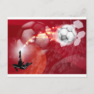 Hintergrund zum abstrakten Fußball Postkarte