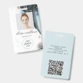 Hintergrund zum dunkelblauen schwarzen Marmor Ausweis (Vorder- & Rückseite)