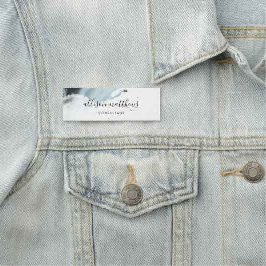 Hintergrund zum dunkelblauen schwarzen Marmor Namensschild (Beispiel)