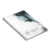 Hintergrund zum dunkelblauen schwarzen Marmor Notizblock (Rechte Seite)