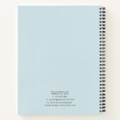 Hintergrund zum dunkelblauen schwarzen Marmor Notizblock (Rückseite)