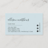 Hintergrund zum dunkelblauen schwarzen Marmor Terminkarte (Rückseite)