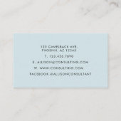 Hintergrund zum dunkelblauen schwarzen Marmor Visitenkarte (Rückseite)