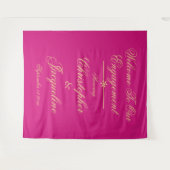 Hintergrund zum Thema "Chic Magenta & Gold" Wandteppich (Vorderseite (Horizontal))