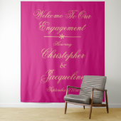 Hintergrund zum Thema "Chic Magenta & Gold" Wandteppich (Beispiel)