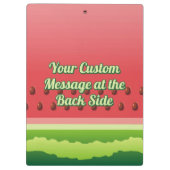 Hintergrund-Zwischenablage für Wassermelone Klemmbrett (Rückseite)