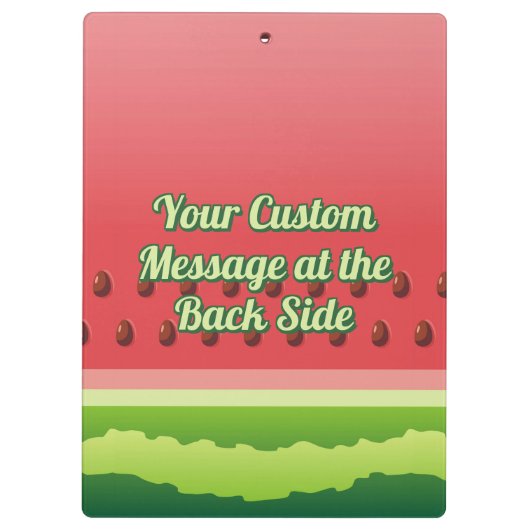 Hintergrund-Zwischenablage für Wassermelone Klemmbrett (Rückseite)