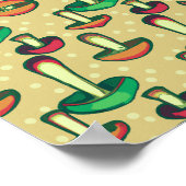 Hintergrundästhetik des Pilzes Poster (Ecke)