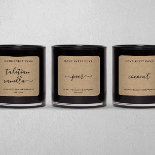 Hintergrundaufkleber für das personalisierte Kerze Quadratischer Aufkleber