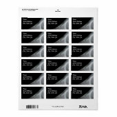 Hintergrundaufkleber für das weiße und schwarze Fr Adressaufkleber (Vorne)