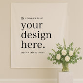 Hintergrundband für das Hochladen Ihres Designs Wandteppich