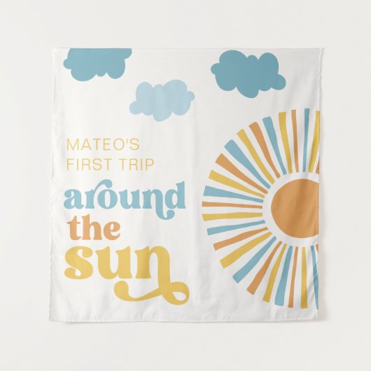 Hintergrundband zum Sun-Party Wandteppich (Vorderseite)