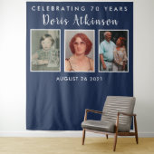 Hintergrundbanner zum 70. Foto Wandteppich (Beispiel)