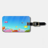 Hintergrundbelag zum Leben auf See Gepäckanhänger (Vorderseite horizontal)