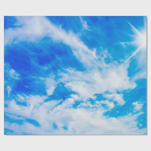 Hintergrundbeleuchtung des Himmels, uv,air,backgro Geschenkpapier (Flach)
