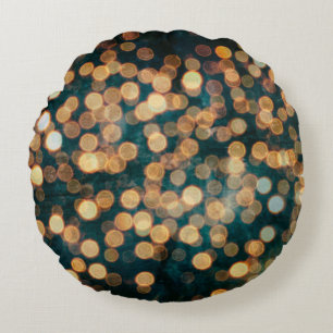 Hintergrundbeleuchtung, Hintergrund, schwarz, vers Rundes Kissen