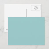 Hintergrundbeleuchtung mit fester Farbe Blau 99CCC Postkarte (Vorne/Hinten)