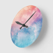 Hintergrundbild abstrakter Kunst Runde Wanduhr (Winkel)