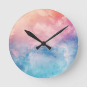 Hintergrundbild abstrakter Kunst Runde Wanduhr (Vorderseite)