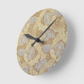 Hintergrundbild "Bower" Runde Wanduhr (Winkel)