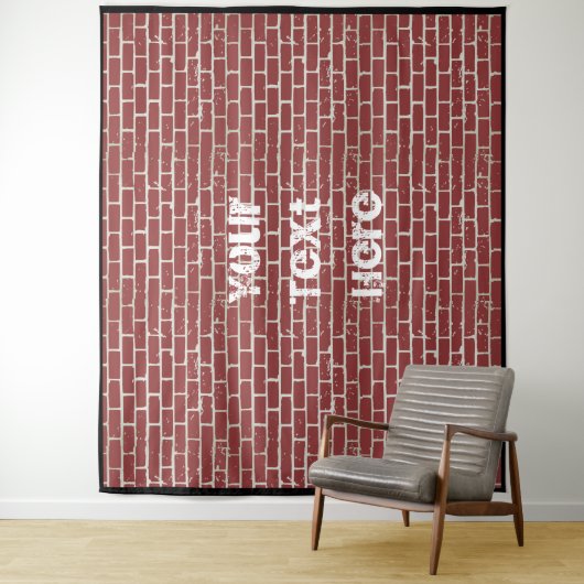 Hintergrundbild der individuell anpassbaren Red Br Wandteppich (Beispiel)