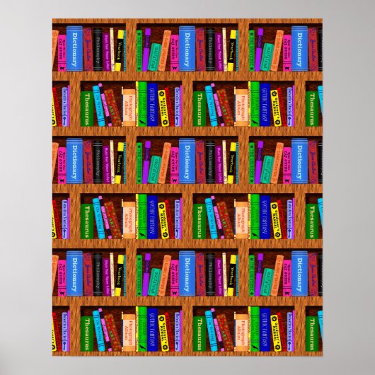 Hintergrundbild der virtuellen Bibliothek für Lese Poster (Vorne)